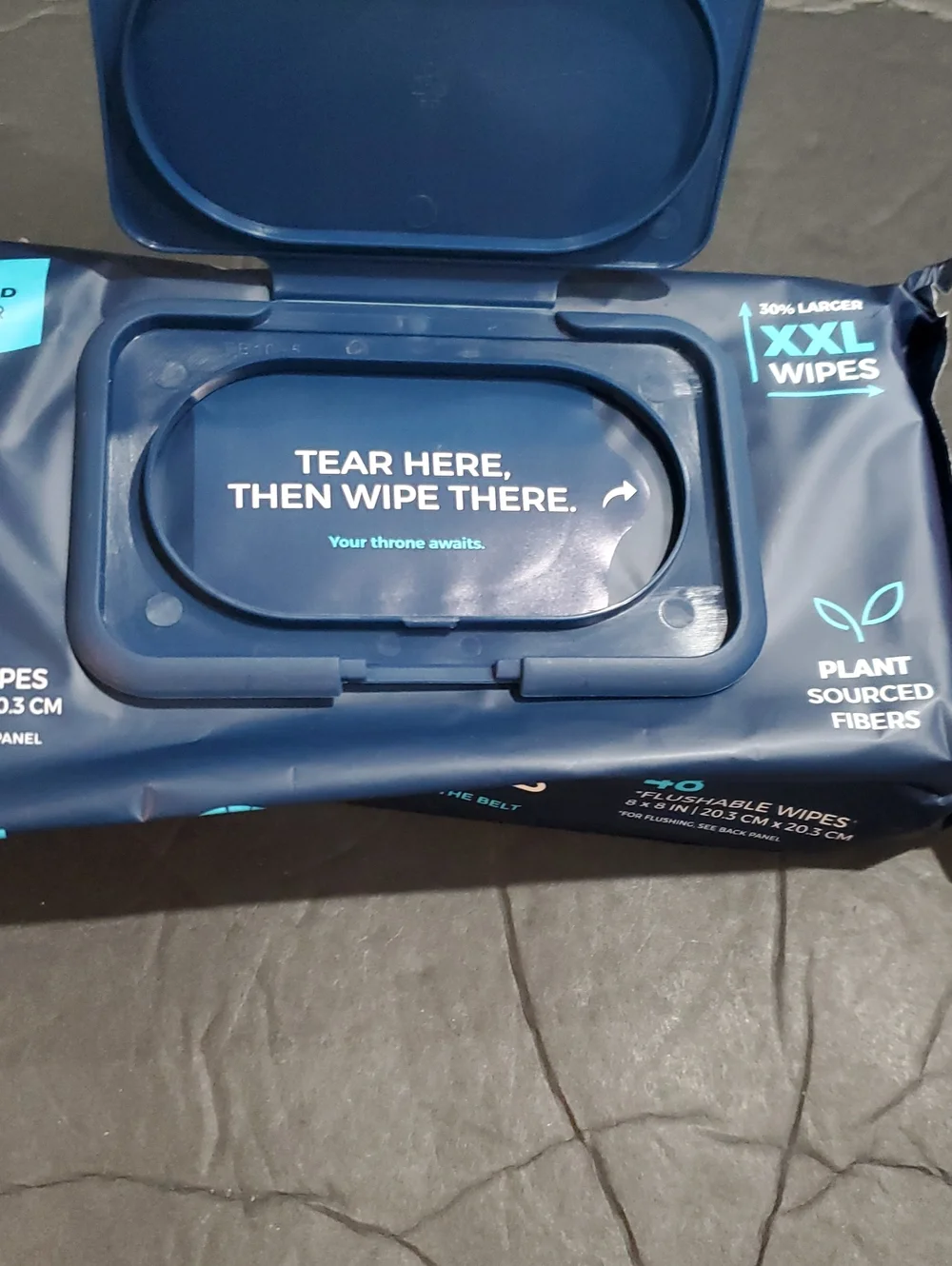 96 count unscented flushable XXL Warrior body wipes brand new